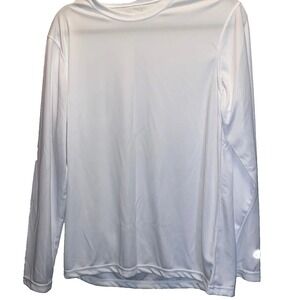 Long Sleeve Performance T Shirt M White 100%  Polyester ( Layering) NWOT